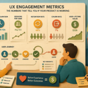 UX engagement metrics for digital products and web